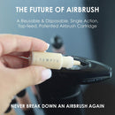 TEMPTU Air Intro Airbrush Makeup Kit: 9-Piece Set Includes Cordless Device, Refillable Makeup Cartridge, 3 Perfect Canvas Semi-Matte Foundations, Primer, Blush, Highlighter & Cleaner Infinity Warehouse