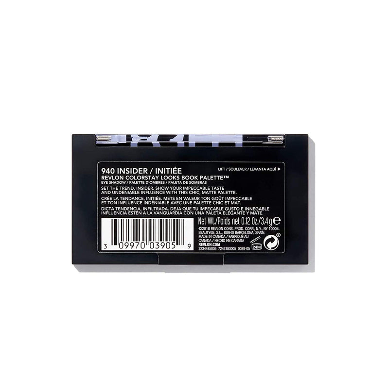 Revlon Colorstay Looks Book Eyeshadow Palette, Vibrant Eye Colors in Mix of Shimmer, Matte and Metallic Finish, Insider (940) REVLON