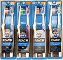 Reach Advanced Design Full Head Soft Toothbrush, Assorted Colors, 2 Count (Pack of 4) Total 8 Toothbrushes REACH