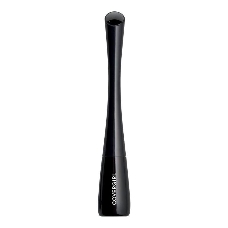 COVERGIRL Get In Line Liquid Eyeliner, Black Crystal, Long Lasting, 0.08 Ounces, Feather-Fine Tip, Contour-Grip Handle, Quick-Dry Liquid Eyeliner, Removes Easily COVERGIRL