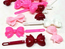 Tara Girls Self Hinge Bow Hair Barrettes 18 Pieces Selection (Pink Mix) Tara