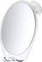 HoneyBull Shower Mirror Fogless for Shaving - with Suction, Razor Holder for Shower & Swivel, Mirrors, Shower Accessories, Bathroom Mirror, Bathroom Accessories, Holds Razors for Men (XL White) HONEYBULL