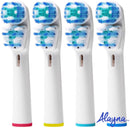 Oral B Replacement Brush Heads- Holiday Pack of 16 Double Clean, Cross, Floss, and Precise Oralb Braun Compatible Electric Toothbrush Parts- Fits Oral-B Kids, Pro 1000 + More! Alayna