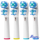 Oral B Compatible Replacement Brush Heads- Holiday Pack of 16 Double Clean, Cross, Floss, and Precise Oralb Braun Compatible Electric Toothbrush Parts- Fits Oral-B Kids, Pro 1000 + More! Alayna
