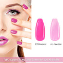 Makartt Poly Nail Extension Gel, 30ML Pink Strawberry Jelly Pink Builder Nail Gel Spring Summer Trendy Nail Art Design Nail Extension Gel P-91 Makartt Store