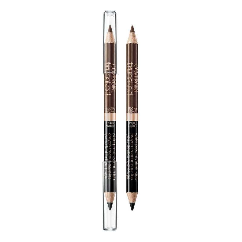 COVERGIRL truNaked Waterproof Eyeliner Duo Mocha/Ebony, .03 oz (packaging may vary) COVERGIRL