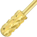 USA PANA Professional 3/32" Shank Size - Crystal Top Small or Large Barrel Carbide Bit - Nail Drill Bit for Dremel Machine - (Large Barrel, 4X Coarse Grit, Black) PANA
