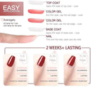 ASKITO Gel Nail Polish Set Nude Light Pink Brown Gel Polish Kit Soak Off UV LED Gel Polish Set Nail Art Gel Manicure Kit, 0.24 Fl Oz ASKITO Store