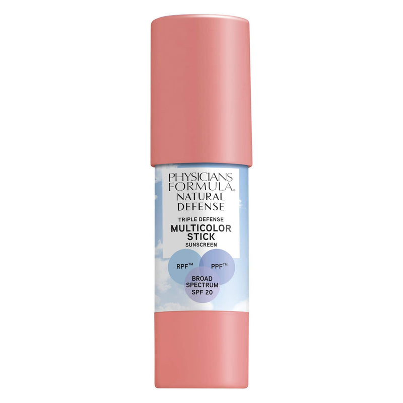 Physicians Formula Natural Defense Triple Defense Multicolor Stick with SPF 20, Soft Pink, 0.26 Ounce Physicians Formula