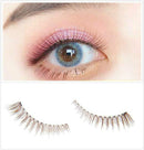Dorisue Natural false Lashes Brown Eyelashes 3D Light Color Look Real False Eyelashes Short Handmade lashes wispies Natural False Eyelashes Eye Makeup Fake Eyelashes 4 Pairs eyelashes pack Dorisue Store
