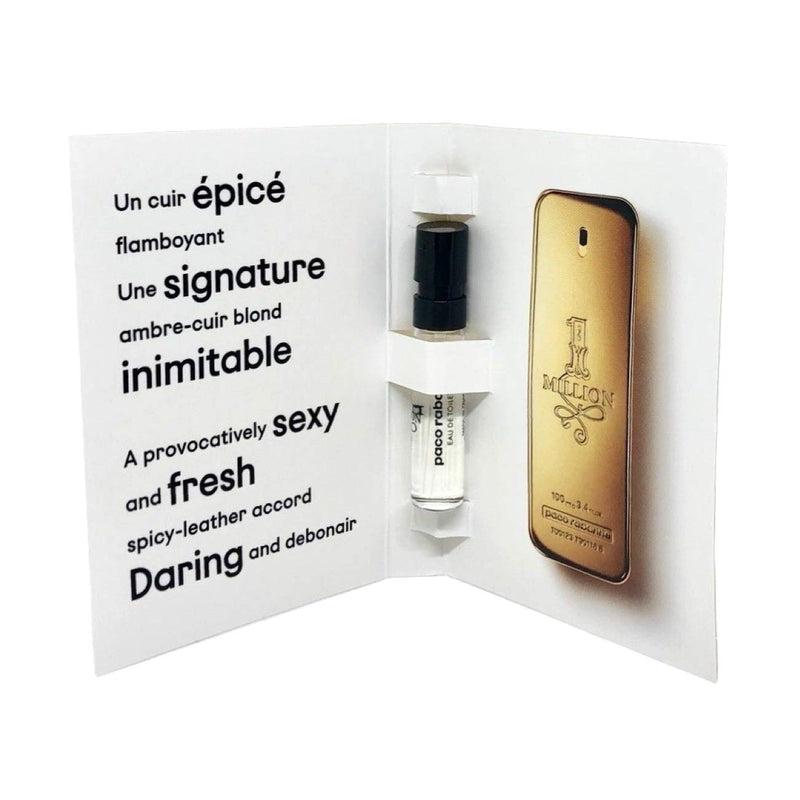 1 Million Cologne by Paco Rabanne Spray Vial (sample) .05 oz EDT (Men) Paco Rabanne