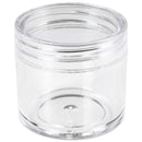 Beauticom 12 Pieces 30G/30ML(1 Oz) Thick Wall Round CLEAR Plastic Container Jars with Clear Flat Top Lids - Leak-Proof Jar - BPA Free Beauticom