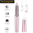 Rechargeable Eyebrow Hair Remover Painless-Precision Eyebrow Trimmer Eyebrow Razor Tool For Face Lips Nose Facial Hair Removal for Men Women Reazeal Reazeal