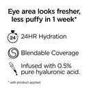 L'Oreal Paris True Match Eye Cream in a Concealer, 0.5% Hyaluronic Acid, Light C3-4, Fair Light, 0.4 Fl Oz L'Oreal Paris