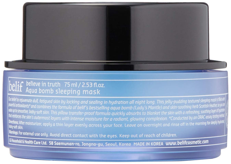 | belif Aqua Bomb Sleeping Mask | Soothing Face Mask for Dry Skin | Face Treatment, Hydration, Clean Beauty martinandmark.com