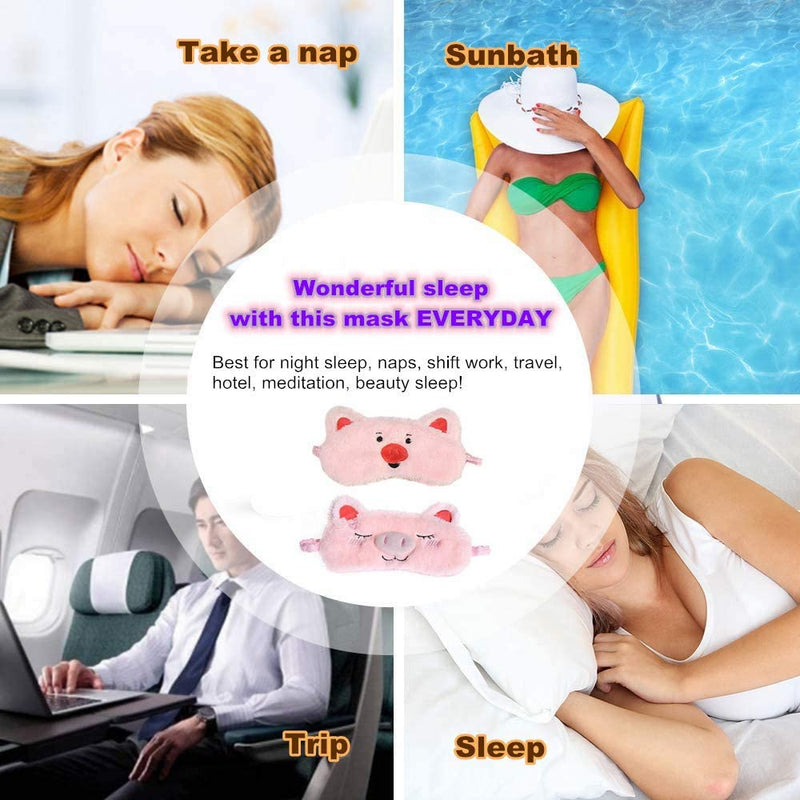 Pragovle Unicorn Cute Sleeping Eye mask for Kids (Pig Brother) Pragovle