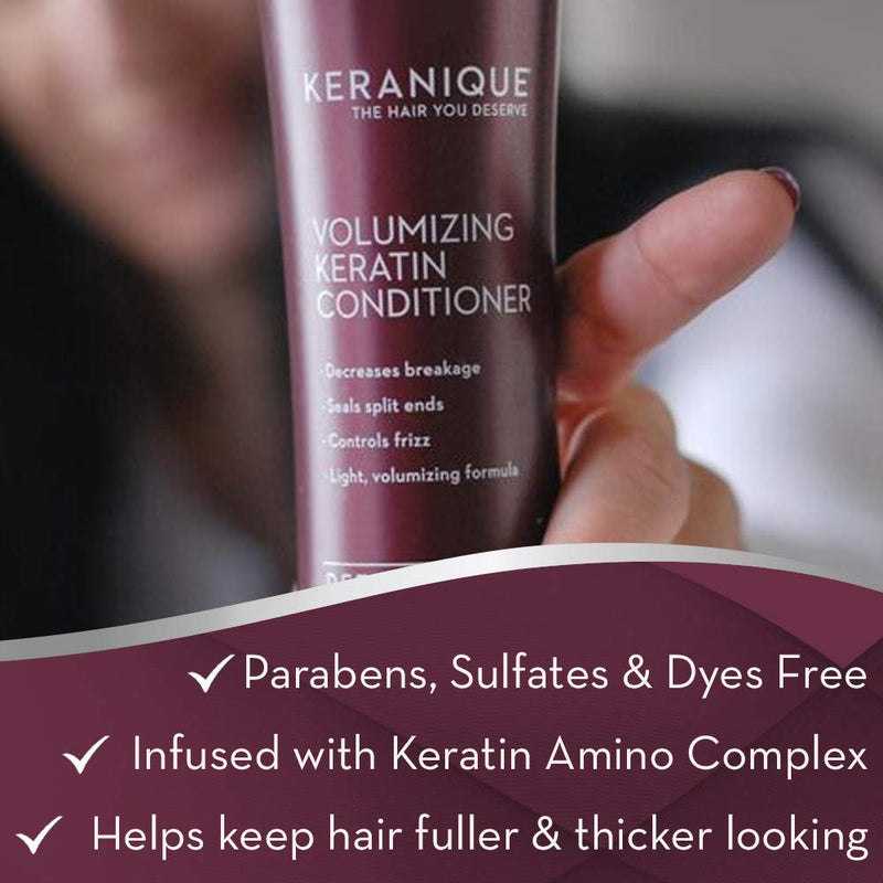 Keranique Color Boost Scalp Revitalizing Keratin Conditioner for Color Treated Hair | Keratin Hair Treatment | Keratin Amino Complex, Free of Sulfates, Dyes and Parabens Keranique