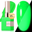 Double Rhythm Translucent Gel Polish Sheer Neutral Natural Light Milky Same Color Same Bottle 15ML Jelly UV Polish Nail Art DIY at Home (Jelly Nude Brown-A1492) Infinity Warehouse