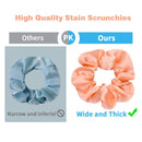 50 PCS Satin Hair Scrunchies for Curly Hair Silk Scrunchies for Hair Satin Hair Accessories for Girls Scrunchy Hair Tie Ropes for Teens Hair Accessories with Gift Bag Yanwenx