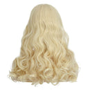 Morvally 50s Vintage Medium Length Blonde Wigs with Bangs | Natural Wavy Synthetic Hair Wig for Women Cosplay Halloween morvally Store