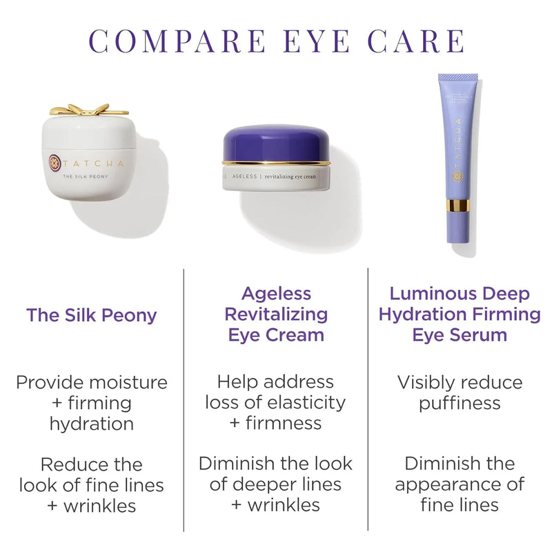 TATCHA The Silk Peony Melting Under Eye Cream | Hydration with Line-Smoothing Eye Cream for Wrinkles and Hydration | 15 ml / 0.5 oz Infinity Warehouse