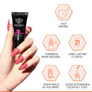 Modelones Poly Nail Gel Kit- 6 Colors Enhancement Nail Extension Gel Kit with Slip Solution Trial Professional Technician All-in-One French Kit modelones