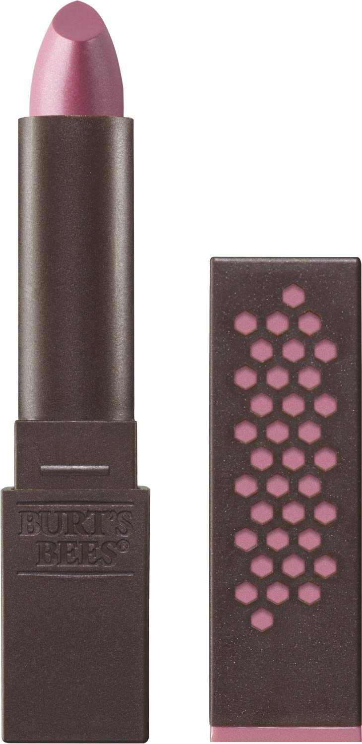 Burts Bees 100% Natural Glossy Lipstick, Rose Falls - 1 Tube Burt's Bees