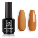 Beetles Gel Nail Polish, 1 Pcs 15ml Amber Fire Color Soak Off Gel Polish Nail Art Manicure Salon DIY at Home beetles Gel Polish Store