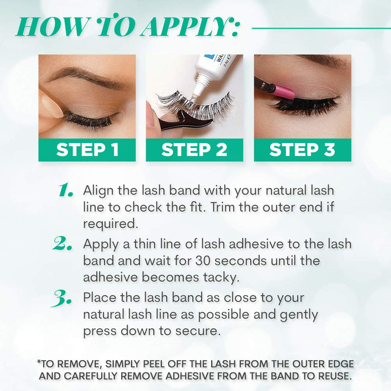 Ardell False Eyelashes Natural 110 Black, 1 pack (5 pairs per pack) Ardell