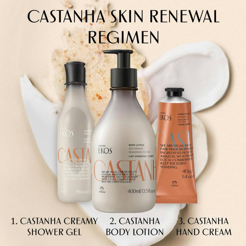 natura - Ekos Castanha Nourishing Foot Cream - Nourish & Soothe Dry Skin - Fast Absorbing - With Brazil Nut Oil to Deeply Moisturize - Vegan & Cruelty-Free - 2.6 oz (75g) Infinity Warehouse