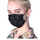 Black Disposable Face Masks, 100 Pack Black Face Masks 3 Ply Filter Protection ZTANPS