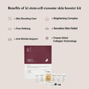 Stem-Cell Exosome Skin Booster Kit Booster Ampoule| Exosome, PDRN, Peptide, Collagen | Rejuvenation, Hydration, Anti-Aging | Korean Skincare 30ml (Solutions 0.01 oz x 5 Vials/Ampoule 1.01 fl.oz) Infinity Warehouse