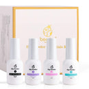 Beetles Clear Dip Powder Kit Base-Top Coat, Activator, and Brush Savor Dipping Powders Essentials Kit (Steps 1-4), 0.5oz/Bot Dipping-Powder Acrylic Nail Manicure Pedicure beetles Gel Polish