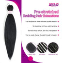 Braiding Hair Pre Stretched 8 Packs 20inch Omber Braiding Hair Crochet Braids Pre Stretched Braiding Hair (1B) MIRRA'S MIRROR Store
