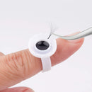 BEYELIAN Glue Rings For Eyelash Extensions, Can Fasten to Tweezers, Smart Glue Cups, Lash Glue Holder Fanning, Volume Fan Blooming Cups, Lash Extension Supplies, Disposable Plastic Rings, 50 PCS BEYELIAN