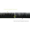 BEYELIAN Easy Fan Eyelash Extension Mega Volume Lash Extensions Light Black Self Fans Stylists Professional Salon Use Super Thin 20D 0.03 C Curl 17 &18mm BEYELIAN