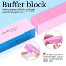 Nail File and Buffer- 3pcs Double Sided Nail File, Rectangular Nail Buffer, Buffer Block Sponge Polished, Nail Brush, Come with Cuticle Nipper and Pusher, Perfect Manicure Tool Kit for Shiny Nail HNYYZL