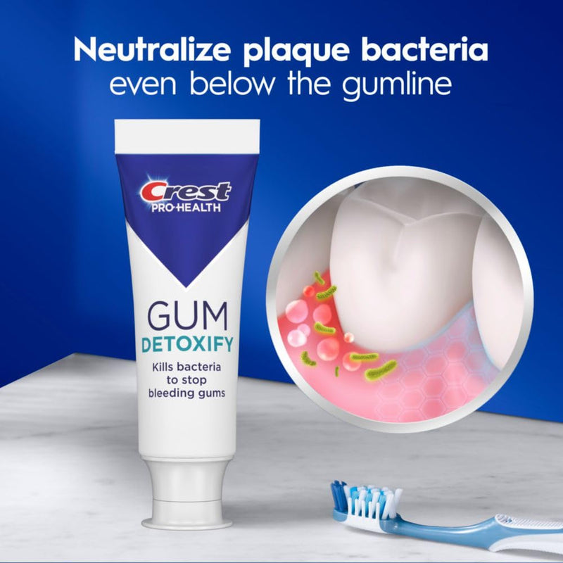 Crest Pro-Health Gum Detoxify Deep Clean Toothpaste, 4.8 oz Pack of 3 - Anticavity, Antibacterial Flouride Toothpaste, Clinically Proven, Gum and Enamel Protection, Plaque Control Infinity Warehouse