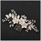 SWEETV Wedding Hair Comb Clip Bridal Crystal Wedding Hair Accessories for Brides and Bridesmaid, Gold SWEETV