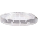 PANA Nail Drill Bit Holder Stand Display Organizer- Dust Proof Storage Container Box Case Tools for Home Use or Nail Salon - (24 Holes, Round (Clear)) PANA