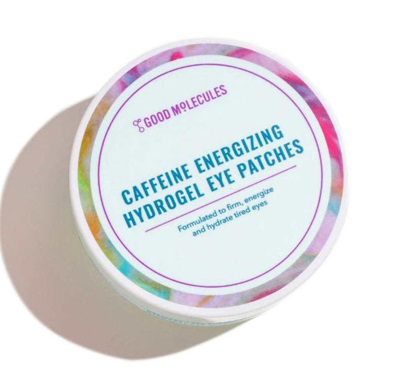 Good Molecules Caffeine Energizing Hydrogel Eye Patches 30 Pairs! Formulated with Caffeine, Niacinamide and Hyaluronic Acid! Eye Mask To Firm, Energize and Hydrate Tired Eyes! Vegan and Cruelty Free! Good Molecules