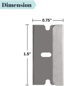 Bates- Single Edge Razor Blade, 50 pc, Razor Blades Scraper, Razor Blades Single Edge, Scraper Blades, Flat Razor Blade, One Edge Razor Blade, Single Sided Razor Blade, Single Edge Blades, Razor blade Bates Choice