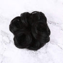 Bella Hair 100% Human Hair Scrunchies Messy Bun Hair Pieces for Women Wavy Curly Up-Do Chignon Extension (