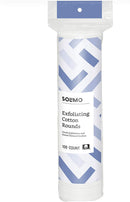 Amazon Brand- Solimo Exfoliating Cotton Round 100 ct (Pack of 6) Solimo