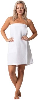 Quick Dry, Lightweight Waffle Spa/Bath Wrap with Adjustable Closure & Elastic Top Robe Direct