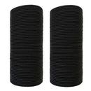 Hair Ties - 100 Pcs 2mm Black Rubber Hair Bands for Ponytail (Colors) (2mm black) Interhomie