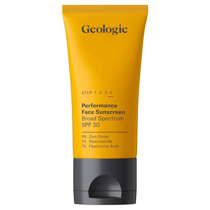 Geologie Broad-Spectrum Face Sunscreen SPF30 Moisturizer | Invisible, Ultra Light, Reef-Safe Daily Face Suncreen with Hyaluronic Acid and Niacinamide | 75ML | 100 Day Supply Infinity Warehouse