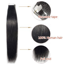 100% Remy Tape In Hair Extensions Real Human Hair Natural Seamless Skin Weft Invisible Hair Extensions Double Side Tape Hightlight Balayage Long Silk Straight For Women (16'',30g/20pcs,