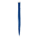 SWACC 12 Pcs Straight One Color Party Highlights Clip on in Hair Extensions Colored Hair Streak Synthetic Hairpieces (Blue) SWACC Store