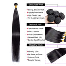 Maxine Brazilian Hair 4 Bundle 10A Virgin Unprocessed Long Straight Human Hair 28 30 32 34 inch Brazilian Straight Hair Weave Natural Black Color Maxine Store